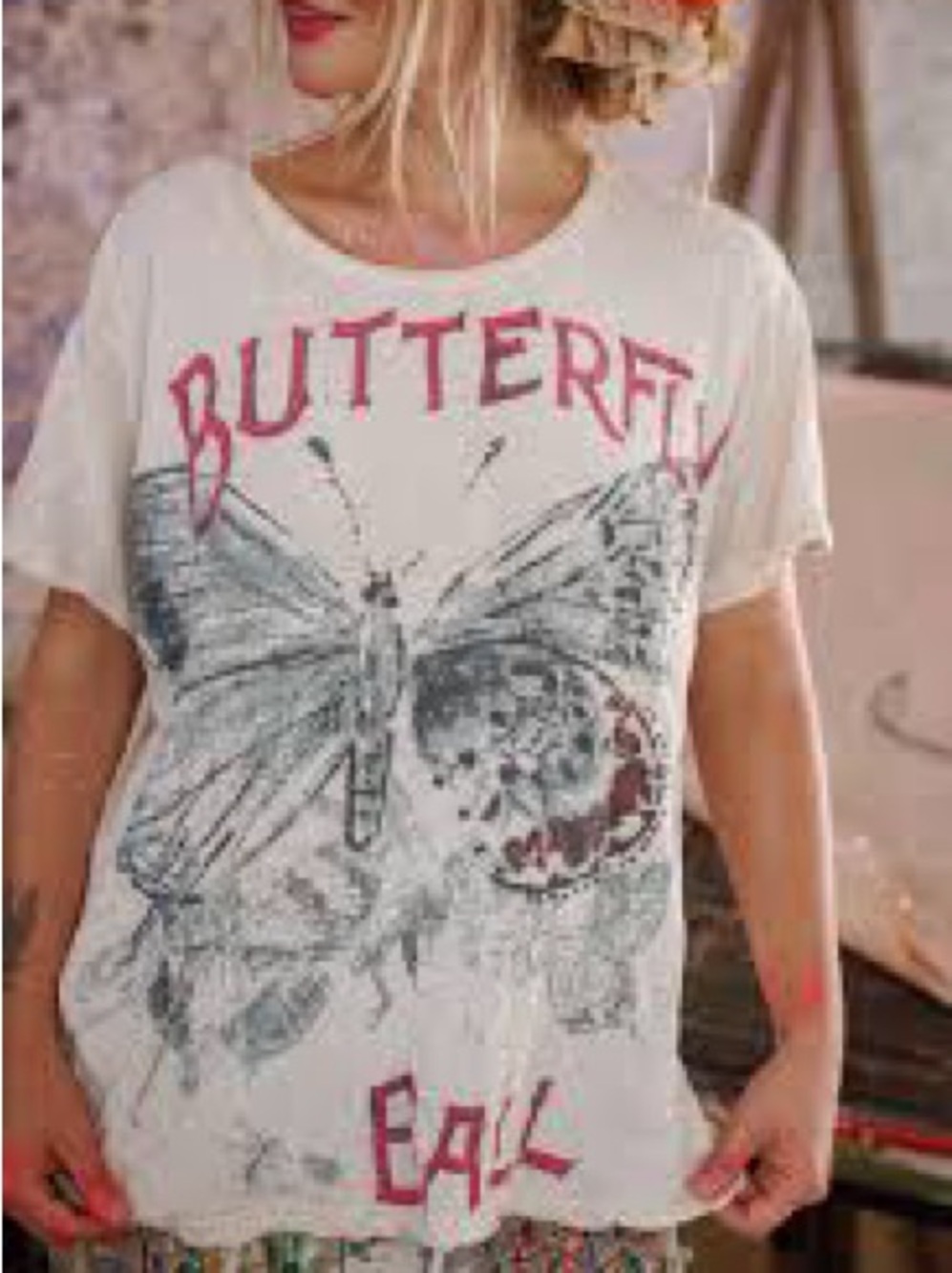 Magnolia Pearl Butterfly Ball Tee NWT OS